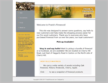 Tablet Screenshot of franksfirewood.com